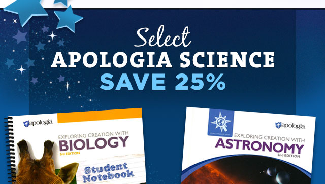 Select Apologia Science- Save 25%