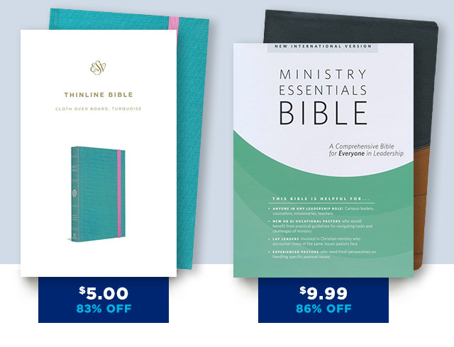 Best Bible Bargains 75% + Off!