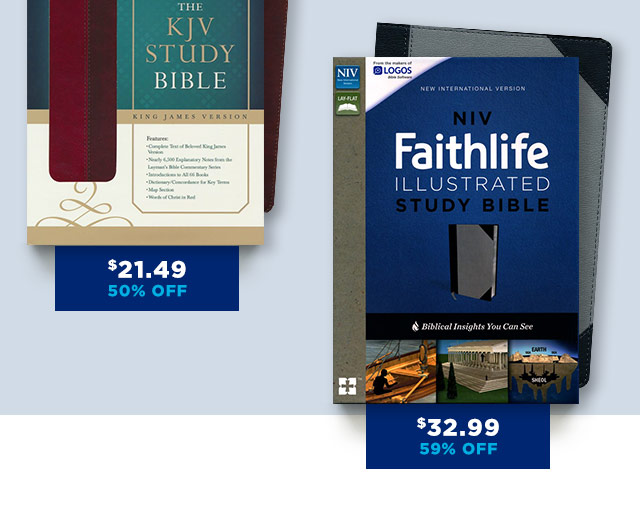 Study Bibles 50%+ Off