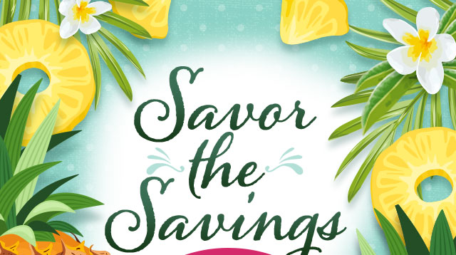 Savor the Savings- 50-90% Off