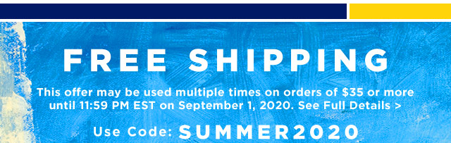 Free Shipping Use code: SUMMER2020