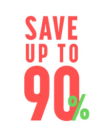 Save Up to 90%