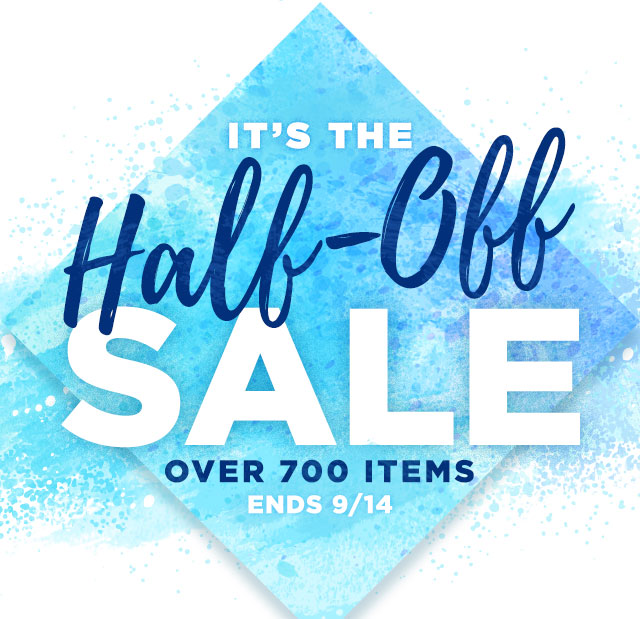 It's the Half-Off Sale- New Releases