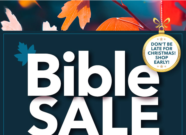 Bible Sale of the Season! ENDS 10/27