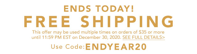 Free Shipping Ends Today