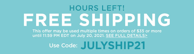 Free Shipping Hours Left