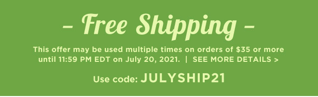 Free Shipping Use code:JULYSHIP21