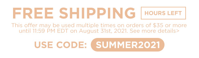 Free Shipping Hours Left Use Code : SUMMER2021