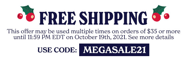 Free Shipping Use code: MEGASALE21