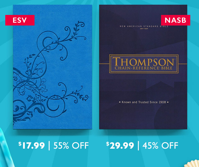 Thompson Chain-Reference Bible and NIV Study Bible  TR ARt $17.99 55% OFF $29.99 45% OFF e 