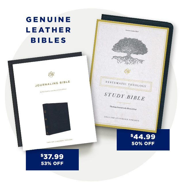  GENUINE LEATHER BIBLES JOURNALING BIBLE $44.99 ELTA $37.99 et 