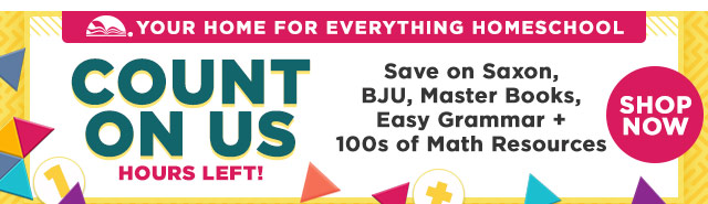 Count on Us - Homeschool Sale - Ends 7/16