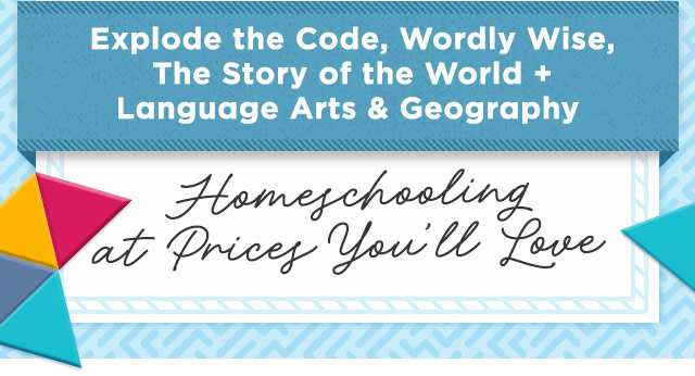 Explode the Code, Wordly Wise, The Story of the World + Language Arts & Geography - Homeschooling at Prices You'll Love