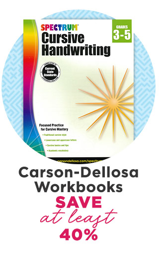 Carson-Dellosa Workbooks - Save at Least 40%