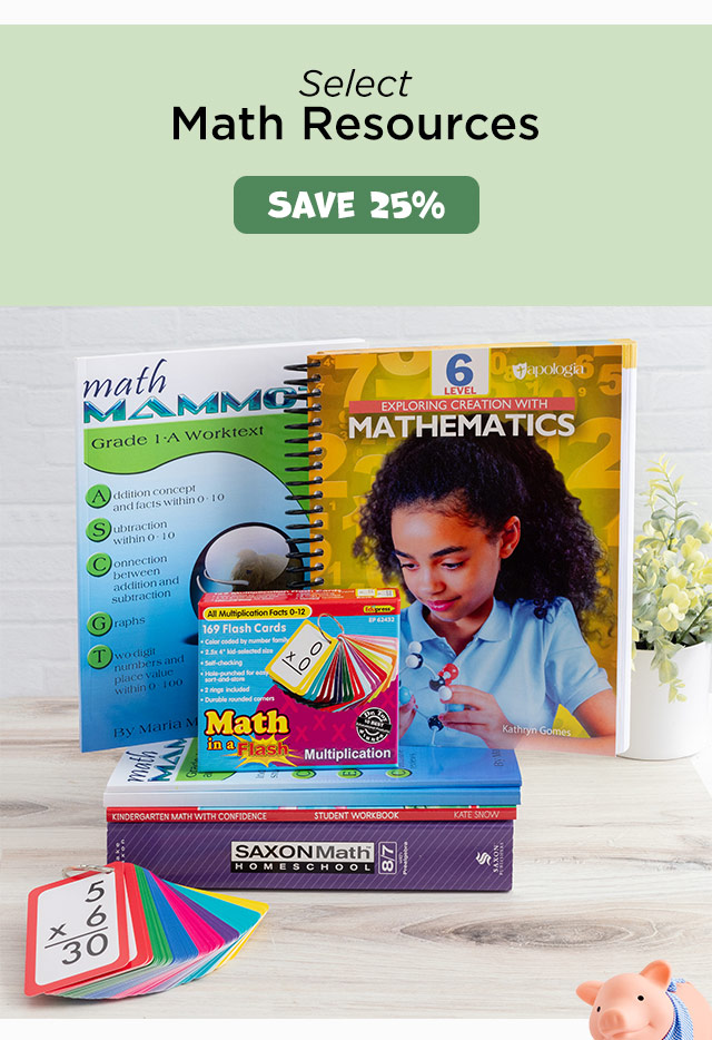 select math resources, save 25%