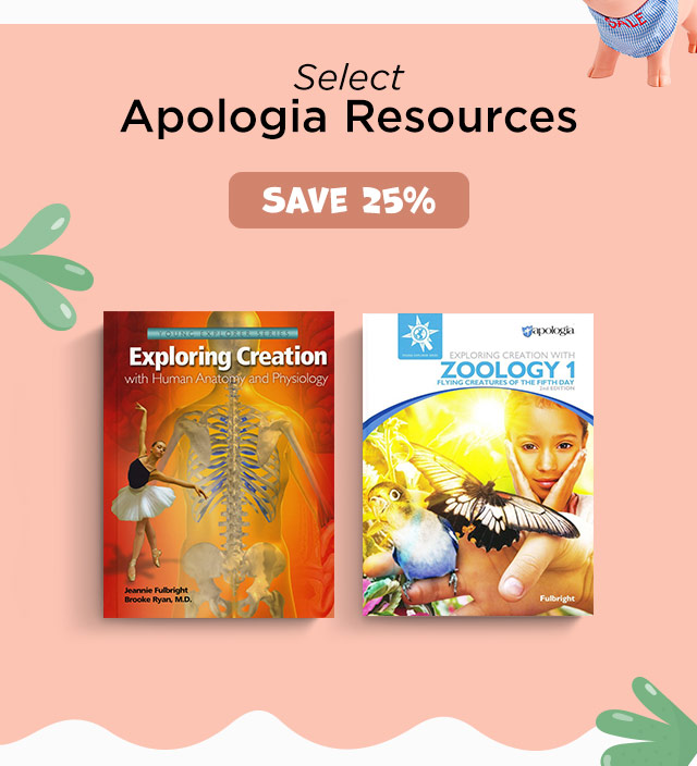 select apologia recources, save 25%