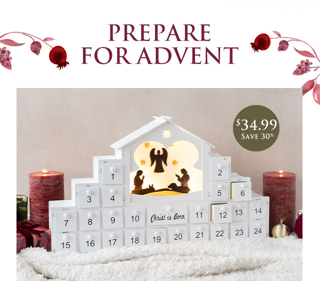 Prepare for Advent | Wooden Advent Calendar