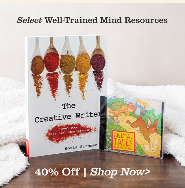 Select Well-Trained Mind Resources | 40% Off