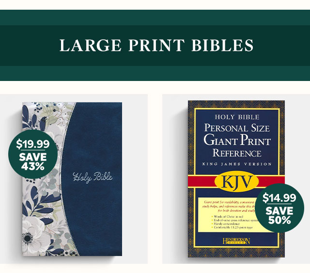 Large print bibles